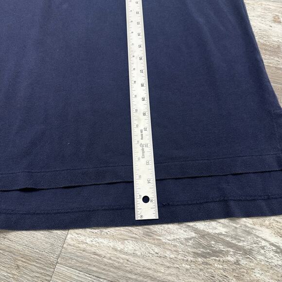 Vintage Y2K Polo Ralph Lauren Navy Blue‎ Mens 2XLT Red Pony Golf Polo Shirt EUC - Picture 7 of 8